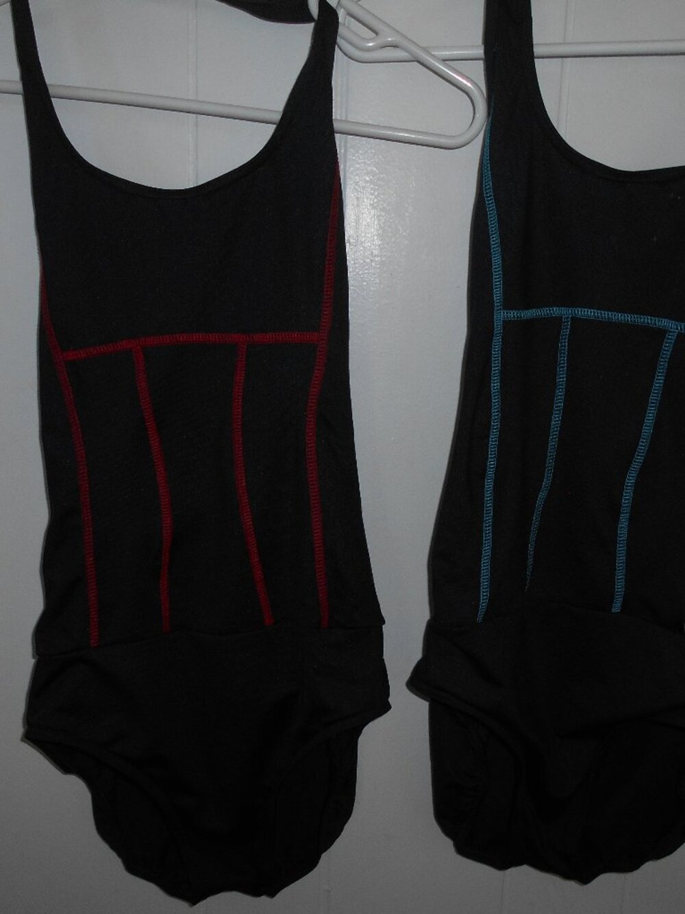 Halter Leotard-Red or Teal Trim-NWT